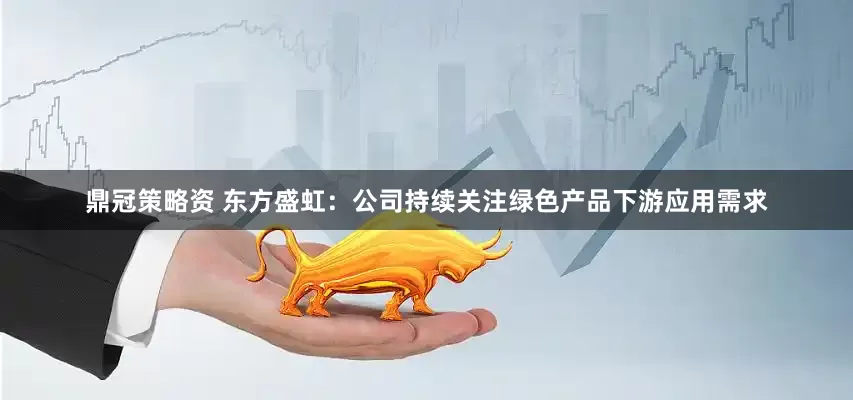 鼎冠策略资 东方盛虹：公司持续关注绿色产品下游应用需求